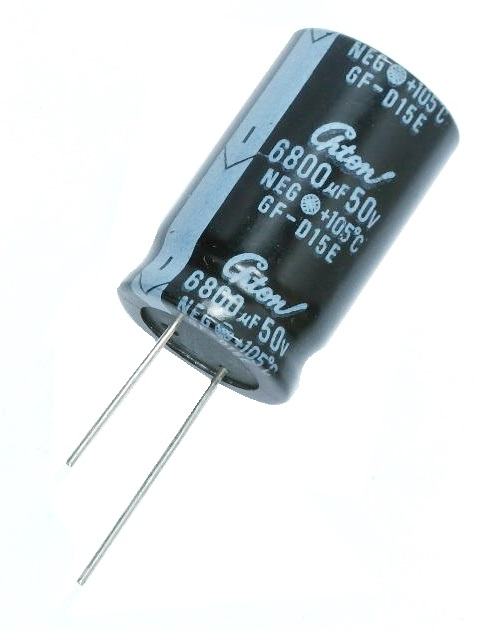 Condensateur polarisé 6 800 μF à 50 VDC