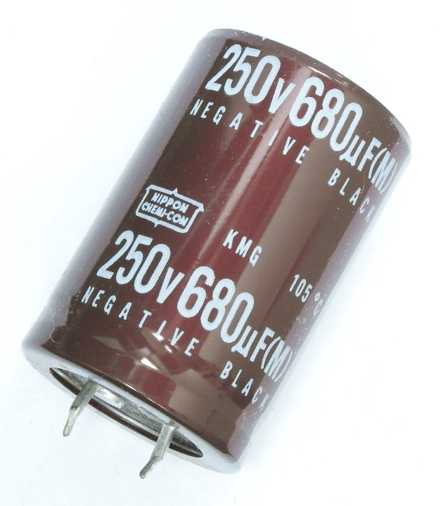 Condensateur polarisé  680 μF à 250 VDC