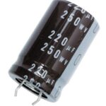 Condensateur polarisé 220 µF à 250 VDC 105°C