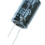 Condensateur polarisé  330 µF à 200 VDC