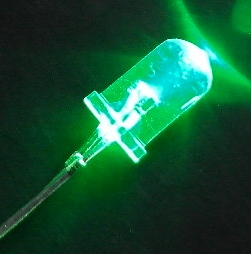 DEL transparent vert 5 mm 2.9 à 3.5V