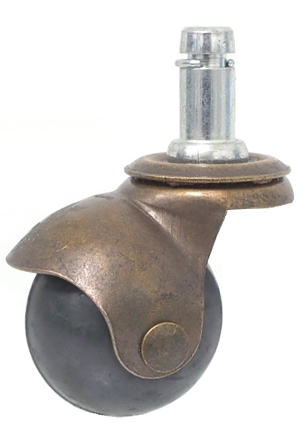 ROULETTE PIVOTANTE 40 mm DIAMÈTRE BRONZE