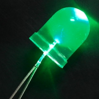 DEL transparent vert HD 10 mm - 3.0 Volts