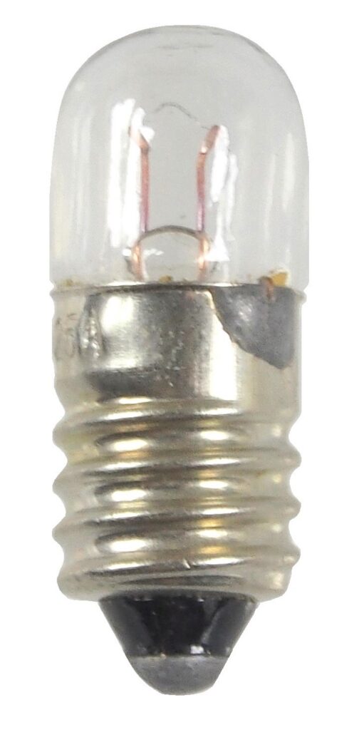 Ampoule miniature à visser TL9.5 E10 de 2.25 volts