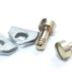 Ensemble de 2 vis à bout plat avec réceptacles