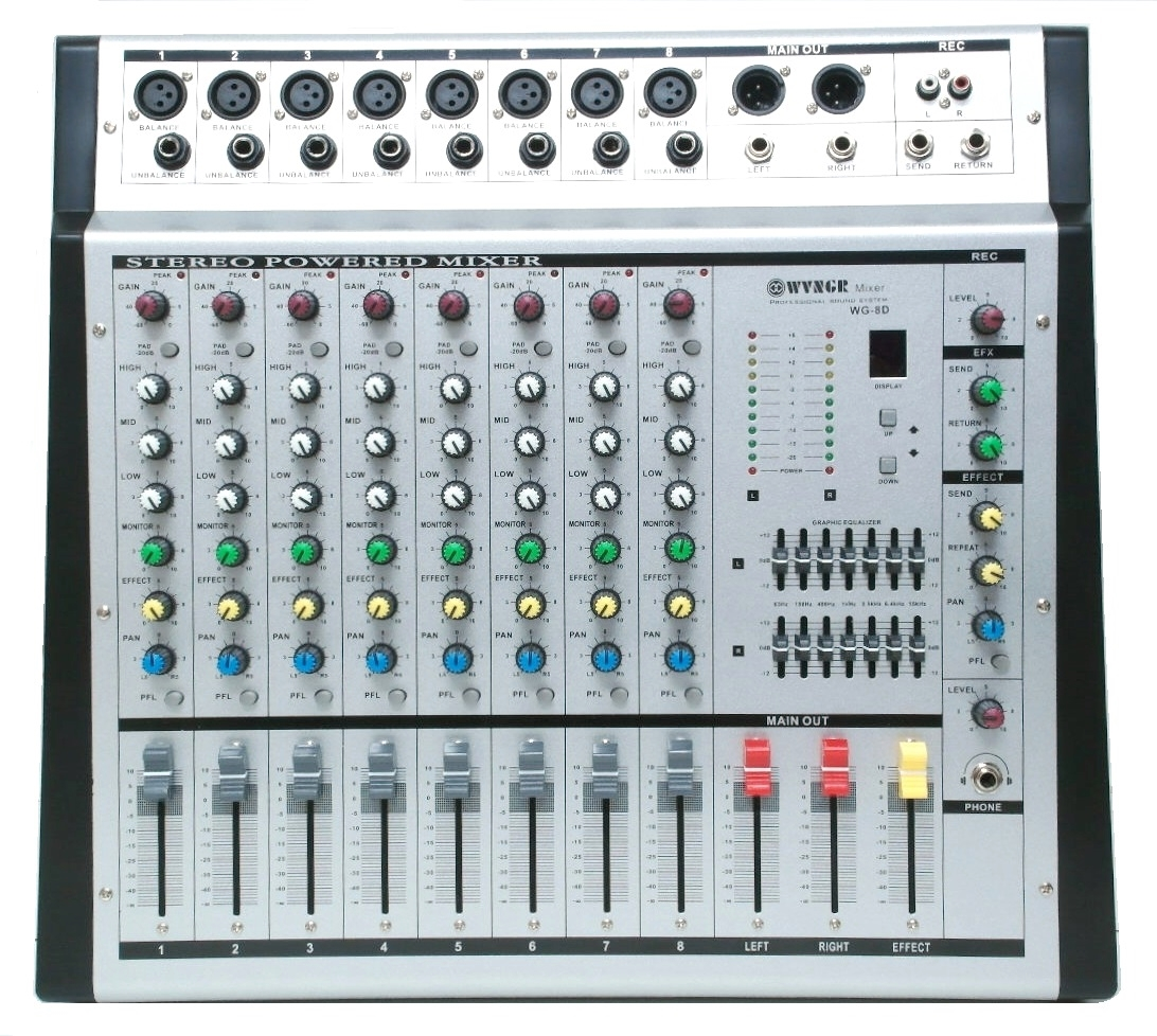 Console à 8 entrées