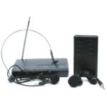 Micro-casque et micro-cravate avec récepteur