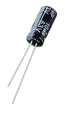 Condensateur polarisé radial 10 μF à 63 VDC