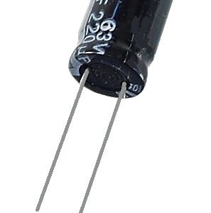 Condensateur radial polarisé 220 µF à 63 VDC