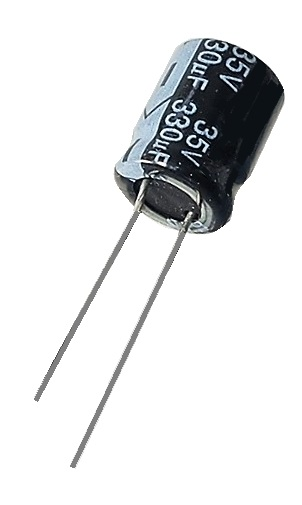 Condensateur radial polarisé 330 μF à 35 VDC