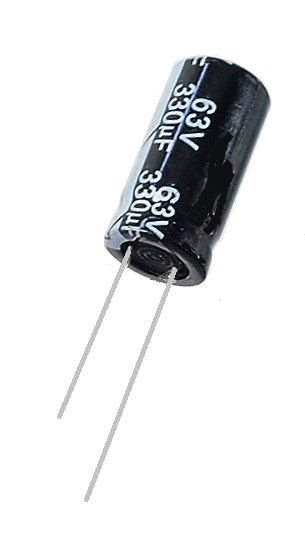Condensateur radial polarisé 330 μF à 63 VDC