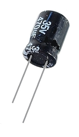 Condensateur radial polarisé 470 μF à 35 VDC