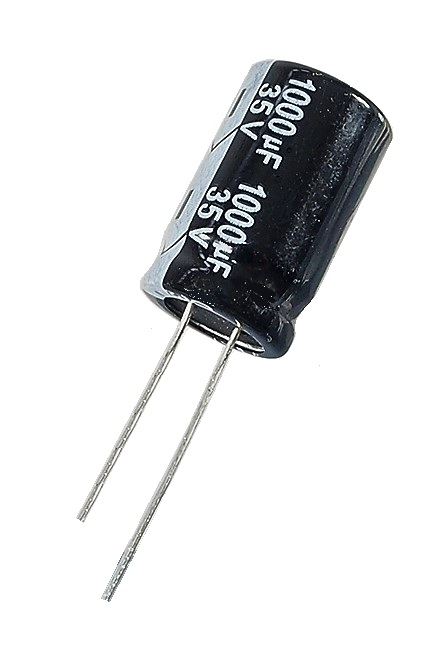 Condensateur radial polarisé 1000 μF à 35 VDC