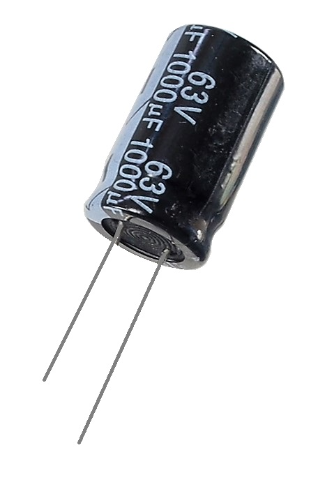 Condensateur radial polarisé 1000 μF à 63 VDC