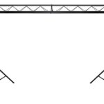 Pont triangulaire pour projecteur avec manivelles