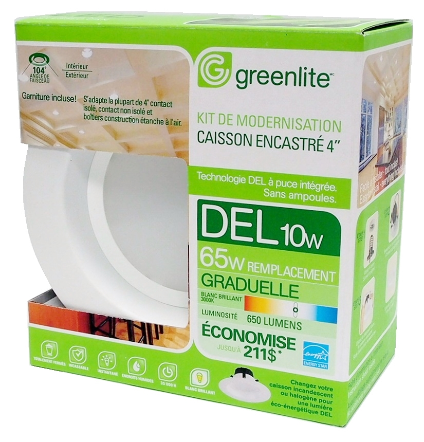 CAISSON ENCASTRÉ 4" 10 WATTS GRADUELLE