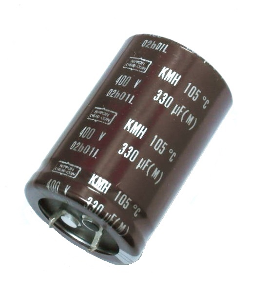 Condensateur polarisé 330 μF à 400 VDC