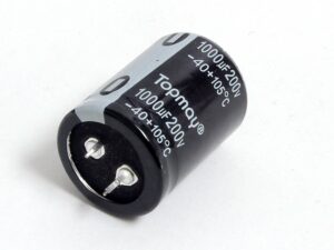 Condensateur polarisé  1000 µF à 200 VDC 105°C
