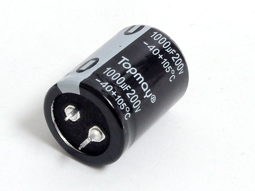 Condensateur polarisé  1000 μF à 200 VDC 105°C