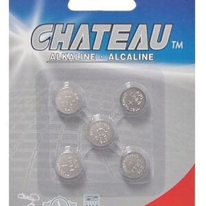 Paquet de 5 piles alcaline AG-13 de 1.5 Volts. Remplace piles LR44 ou 357.