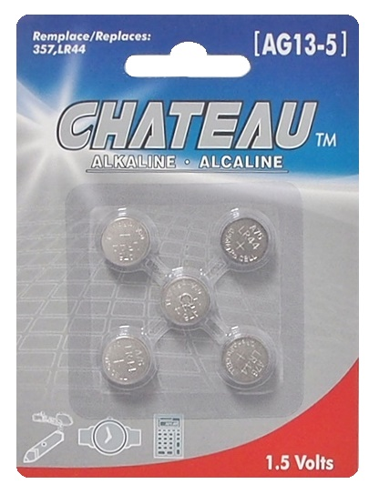 PILE ALCALINE AG-13 de 1.5 VOLTS -  5 PCS