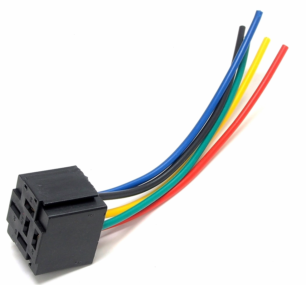 Base pour relais type Bosch avec fil de 15 cm