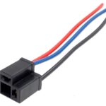 Base pour ampoule H4 3 contacts avec fil de 15 cm