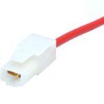 Prise femelle 1 contact 0.250" avec fil de 15 cm