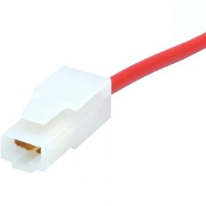Prise femelle 1 contact 0.250" avec fil de 15 cm