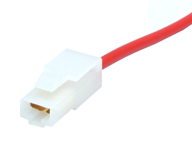 Prise femelle 1 contact 0.250" avec fil de 15 cm