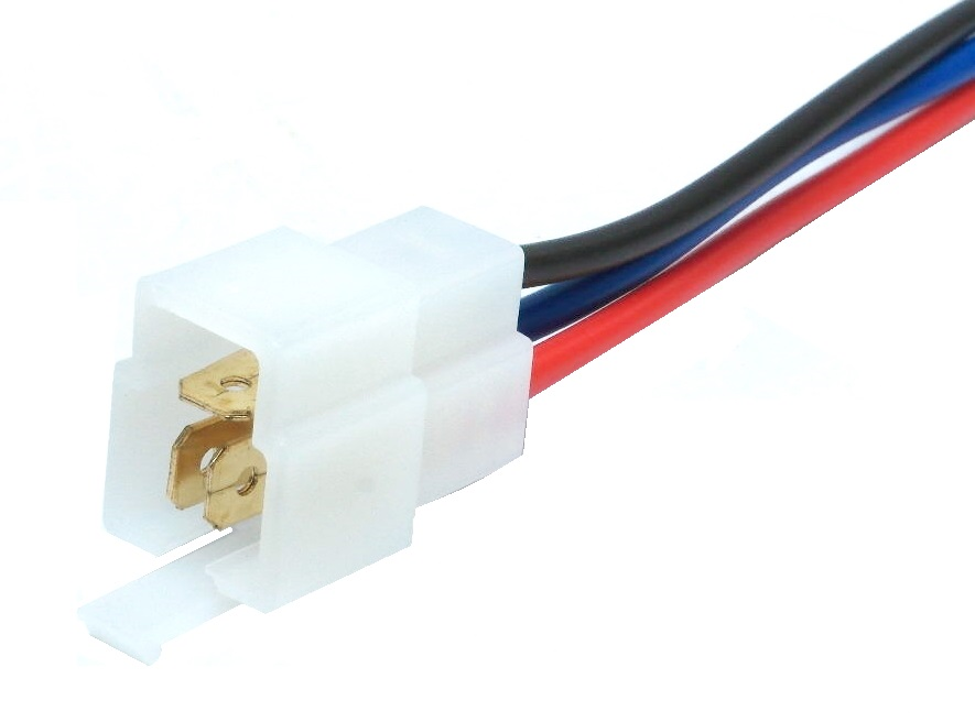 Prise mâle 3 contact 0.250" avec fil de 15 cm