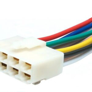 Prise femelle 8 contacts 0.250" avec fil de 15 cm