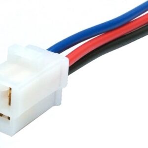 Prise femelle 3 contacts 0.250" avec fil de 15 cm