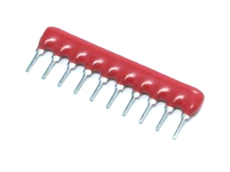 Ensemble de 9 résistances SIP 4700 Ohms
