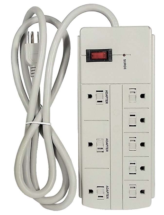 Multiprise électrique à 8 prises 6 pieds de fil