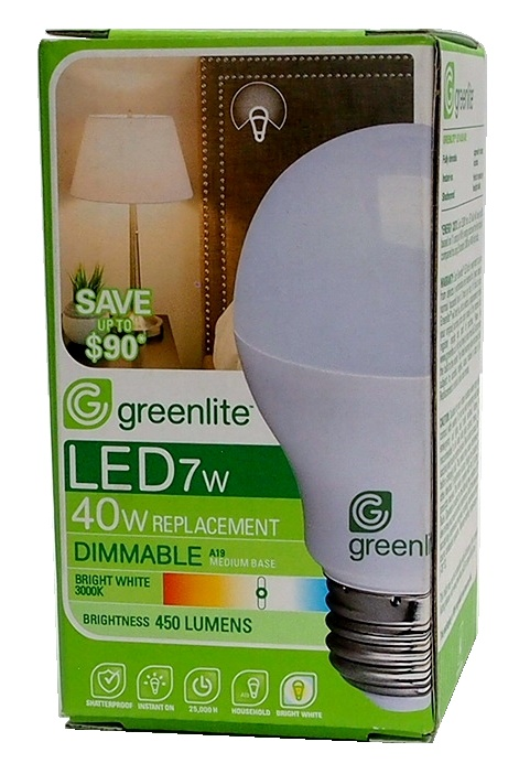 AMPOULE AU DEL GRADUELLE A19 7 WATTS (40W) 120V