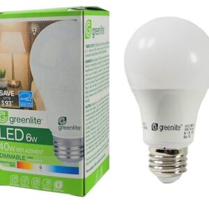Ampoule au DEL dimmable de 40 Watts ( Consommation réelle: 6 Watts). 120 Volts