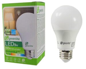 Ampoule au DEL graduelle de 9 Watts (Remplace une ampoule de 60 Watts) Blanc brillant