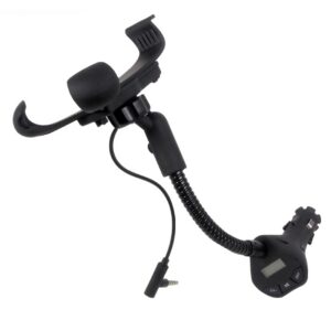 Support à téléphone pour voiture avec mains libres, transmetteur FM et chargeur USB