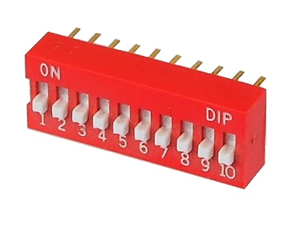 Micro interrupteur DIP On-Off 10.P.S.T.
