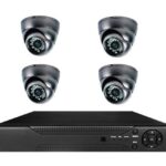 Enregistreur NVR avec 4 caméras IP POE 720P 1.0 MP