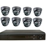 Enregistreur NVR avec 8 caméras IP POE 720P 1.0 MP