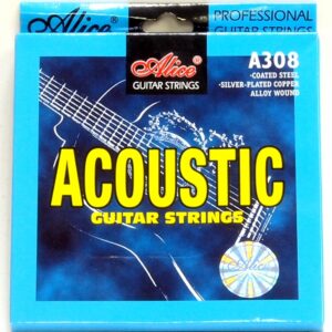 Corde en acier pour guitare acoustique.