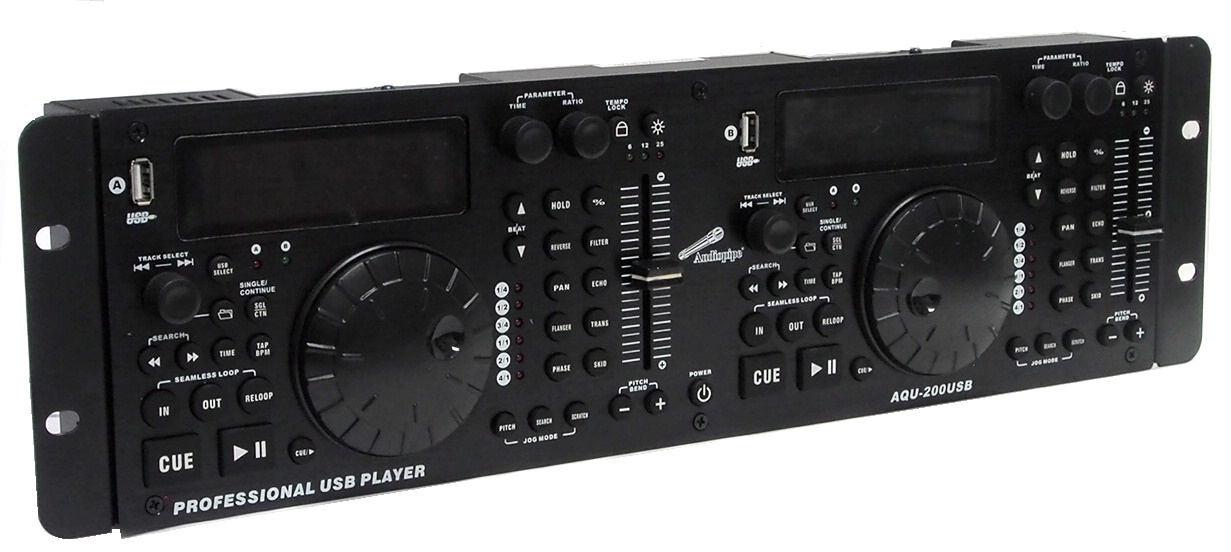 LECTEUR AUDIO DOUBLE USB AUDIOPIPE AQU-200USB