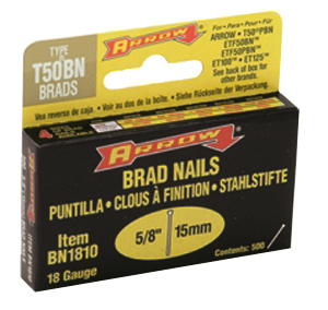 Boite de 500 Clous à finition Arrow 5/8" (15 mm)