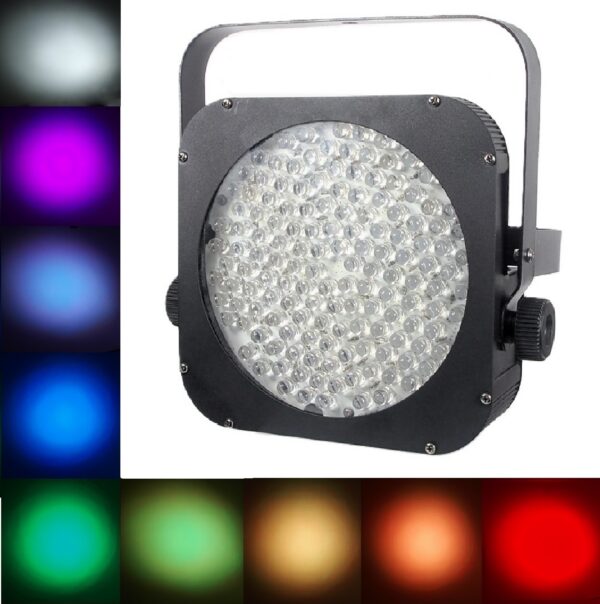 Projecteur PAR mince à 144 DELs (RVBA)