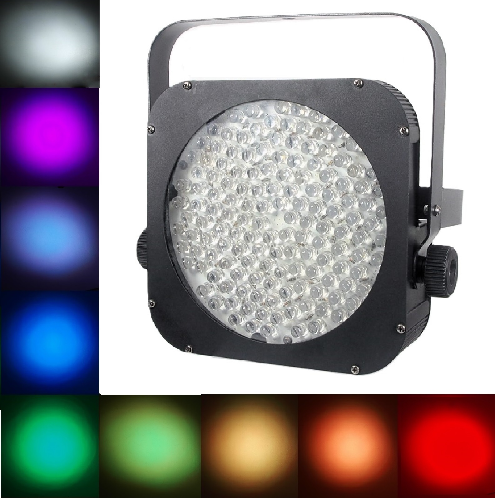 Projecteur PAR mince à 144 DELs (RVBA)