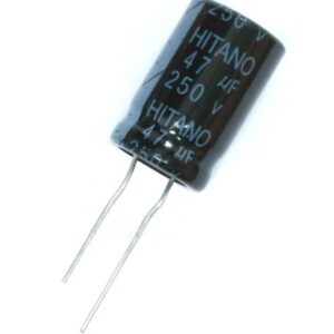 Condensateur radial polarisé 47 µF à 250 VDC 105°