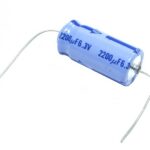Condensateur axial polarisé 2200µF à 6.3 VDC