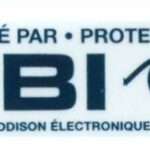 Autocollant "Protégé par FBI" pour fenêtres